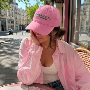 Casquette Pilates & Matcha – Rose Brodée