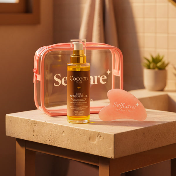 COFFRET HUILE SENSORIELLE & GUA-SHA